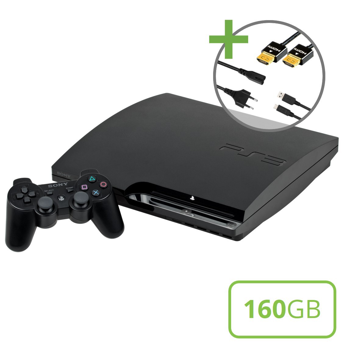 Sony PlayStation 3 Slim (160GB) Starter Pack - DualShock Edition
