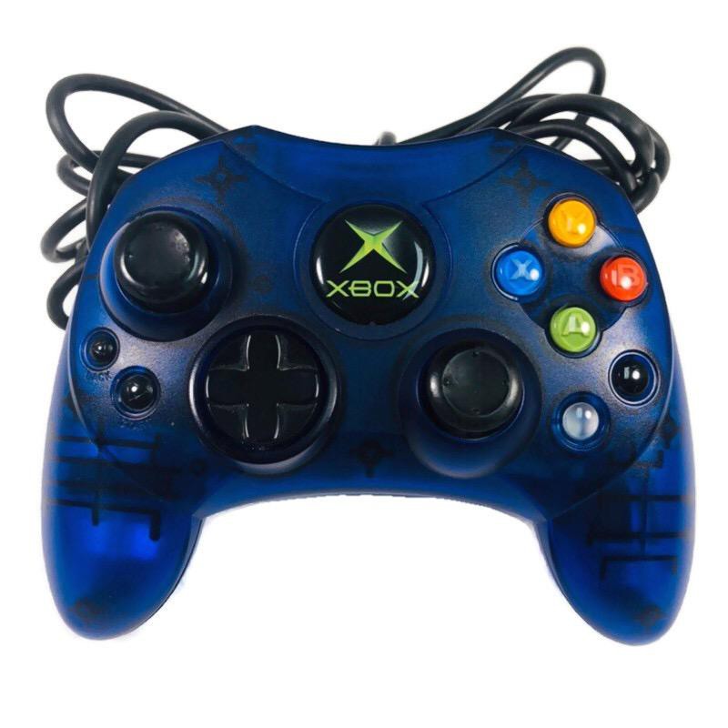 Original Xbox Classic S Controller - Crystal Blue - Xbox Original Hardware