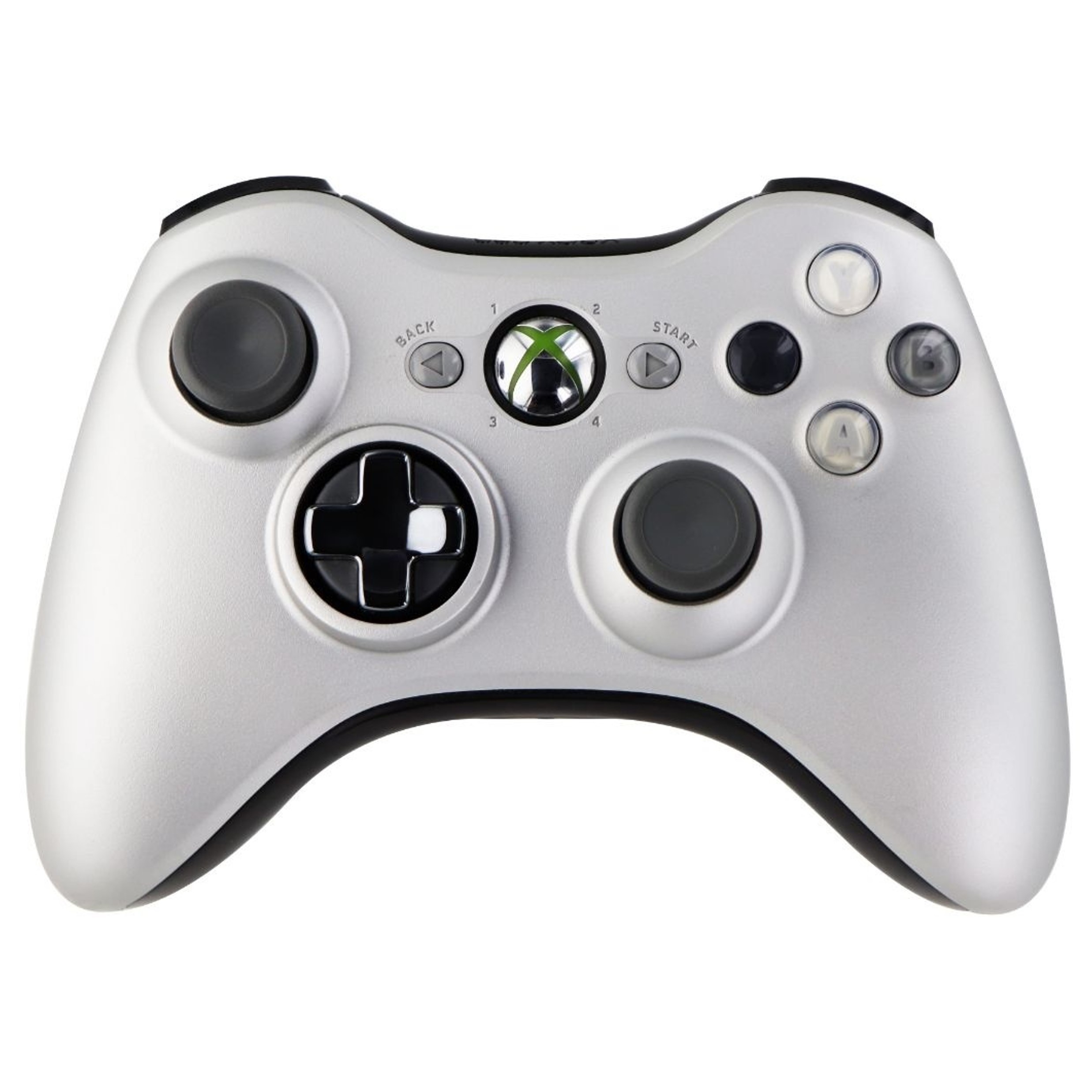 Microsoft Xbox 360 Controller - Silver (Transforming D-pad) - Xbox 360 Hardware