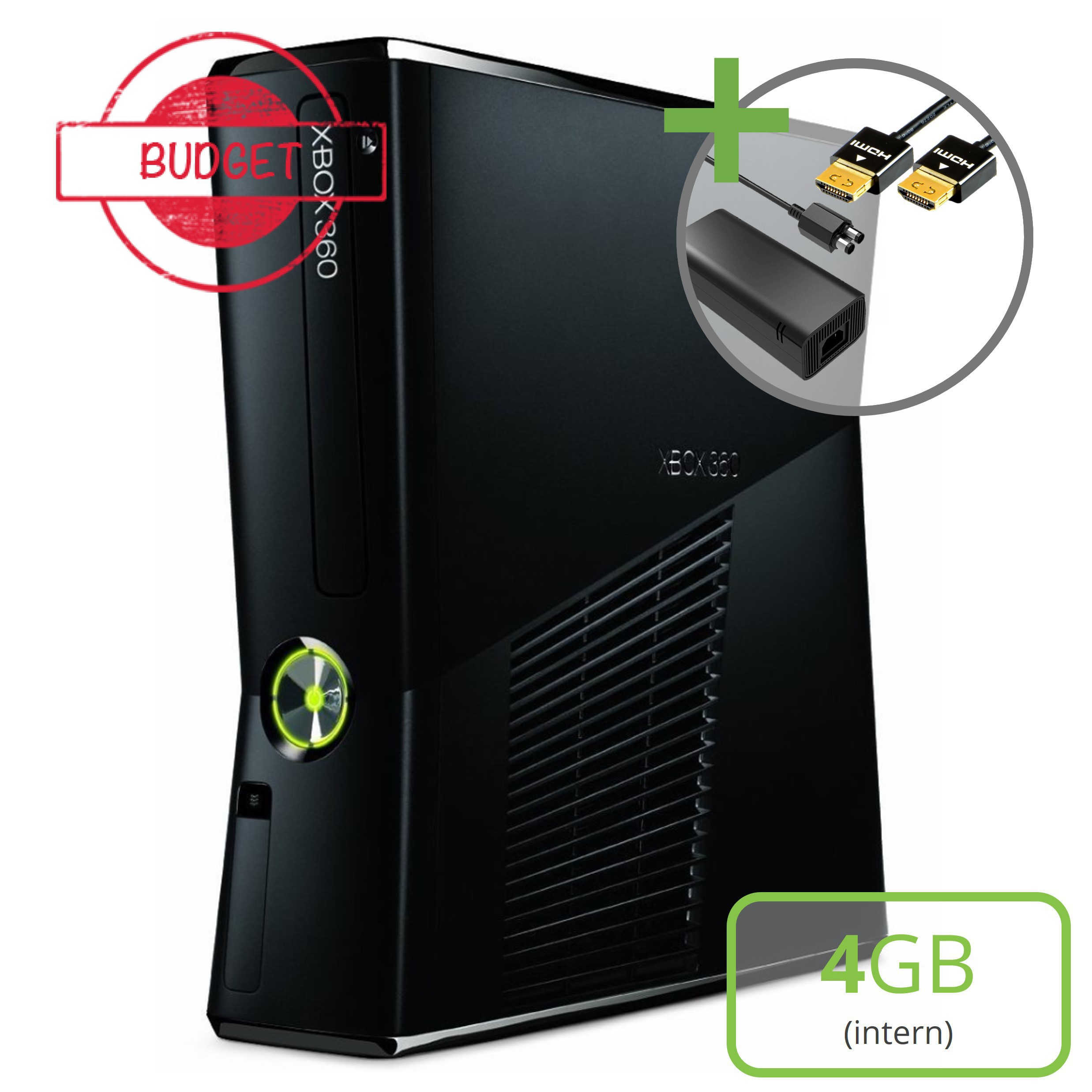 Microsoft Xbox 360 Slim Console (4GB) - Budget Kaufen | Xbox 360 Hardware