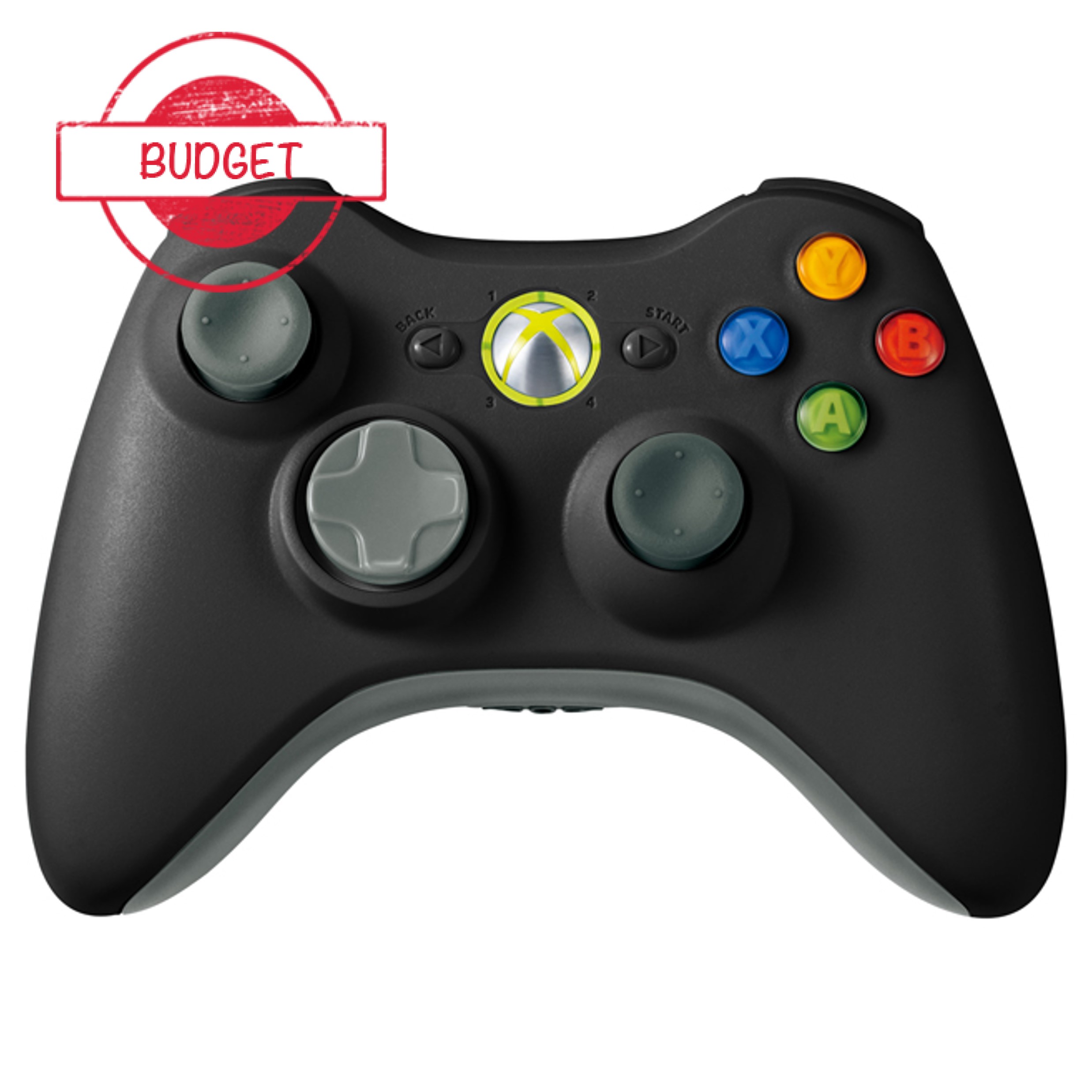Originele Microsoft Xbox 360 Controller - Zwart - Budget Kaufen | Xbox 360 Hardware