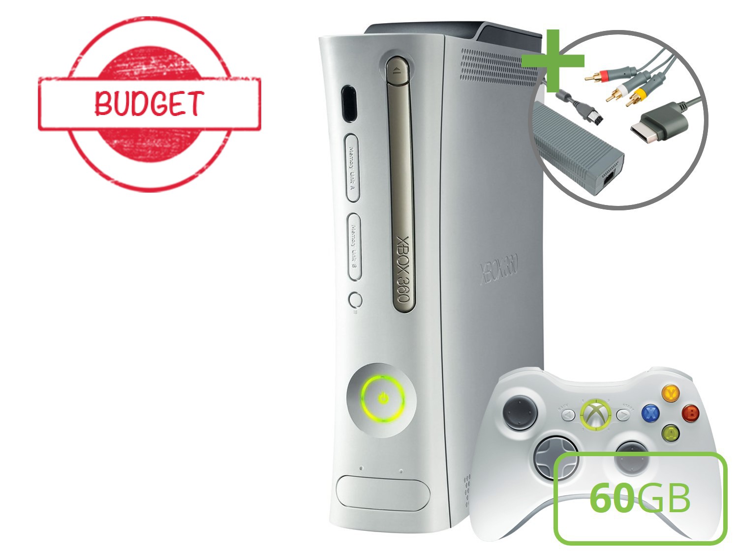 Microsoft Xbox 360 Premium Starter Pack - 60GB Basic Gold Edition - Budget Kopen | Xbox 360 Hardware