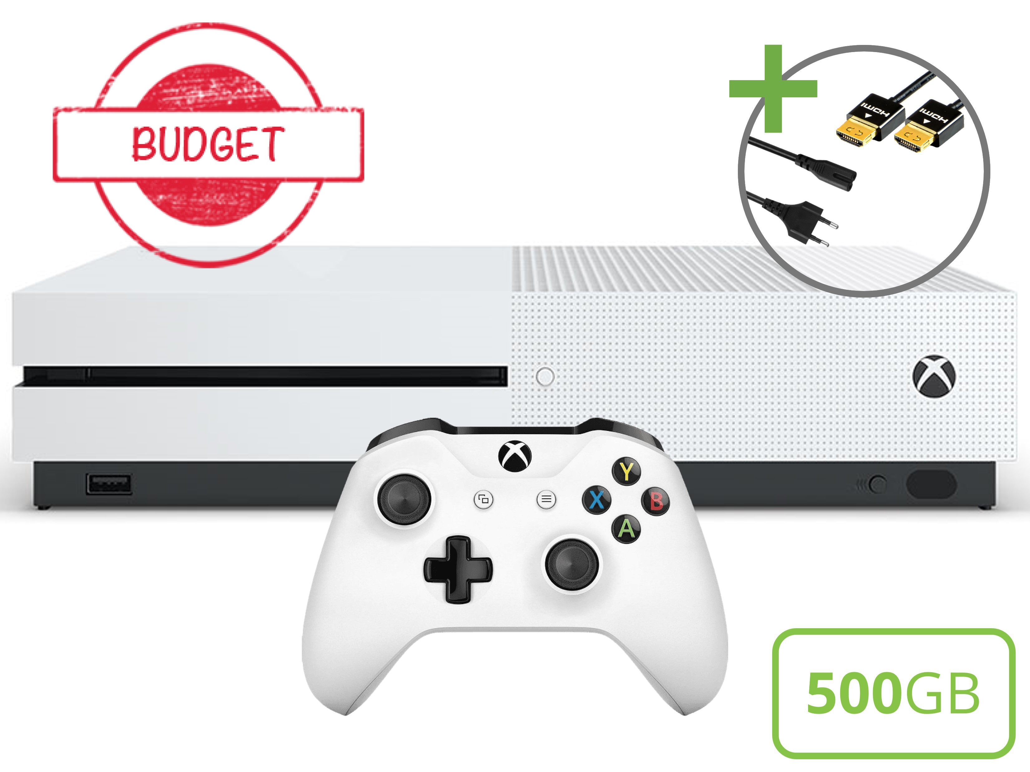 Microsoft Xbox One S Starter Pack - 500GB Starter Bundle Edition - Budget Kopen | Xbox One Hardware