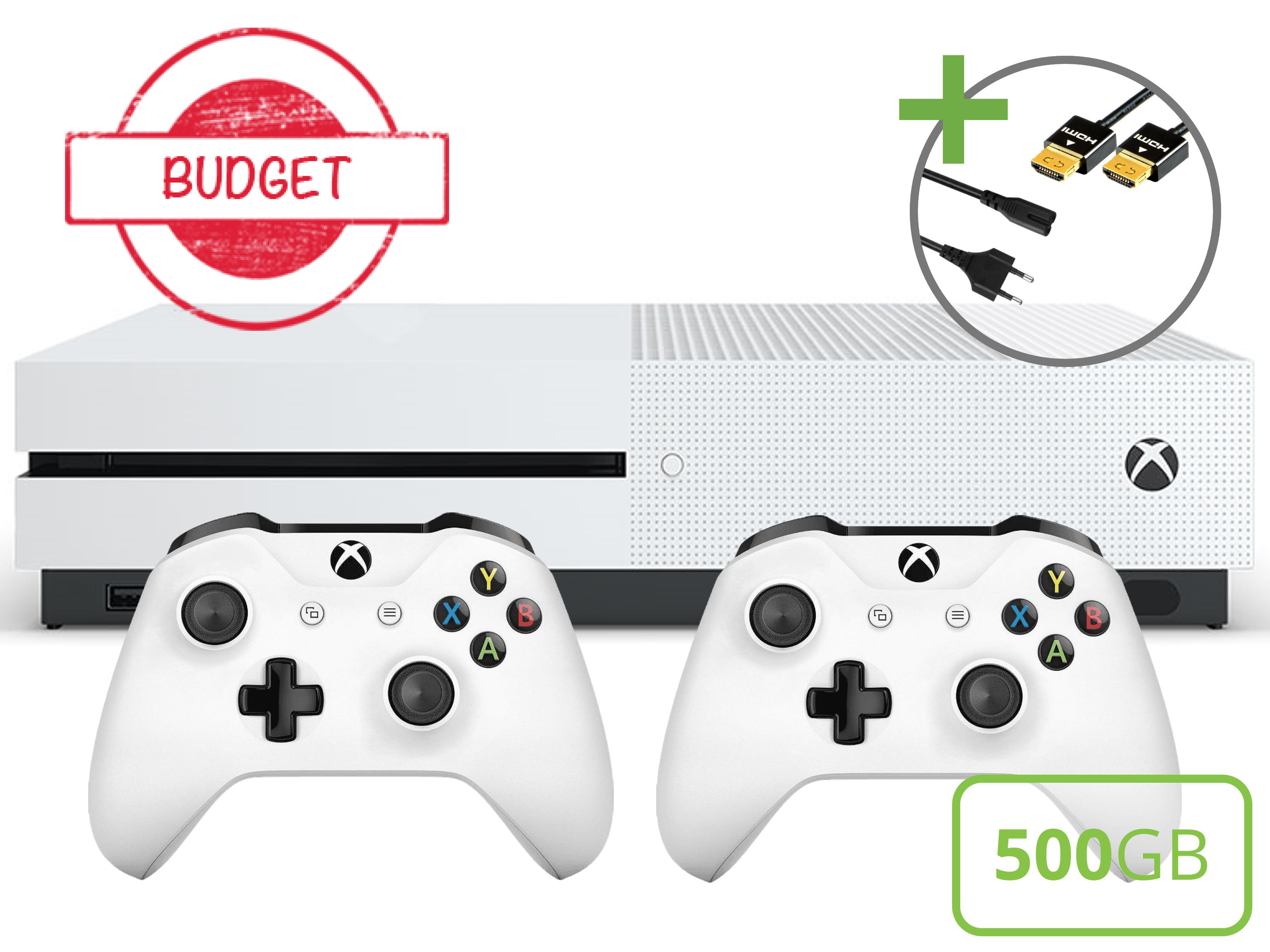 Microsoft Xbox One S Starter Pack - 500GB Two Controller Edition - Budget Kopen | Xbox One Hardware