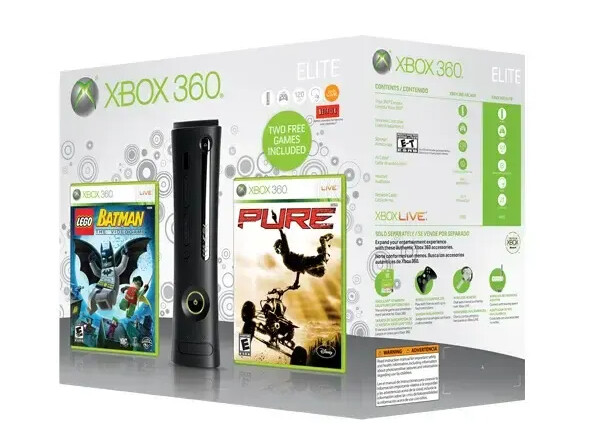 Microsoft Xbox 360 Slim Starter Pack - 120GB Pure + Lego Batman Edition [Complete] - Xbox 360 Hardware